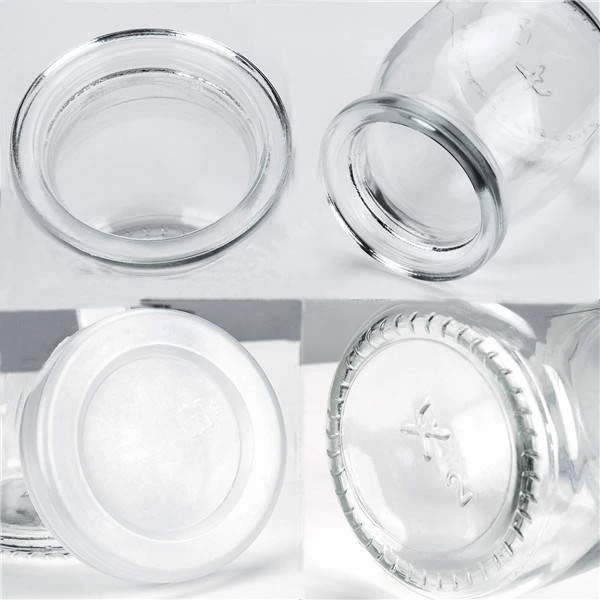 100ml 120ml Pudding Glass Small Bottle with Transparent Lid