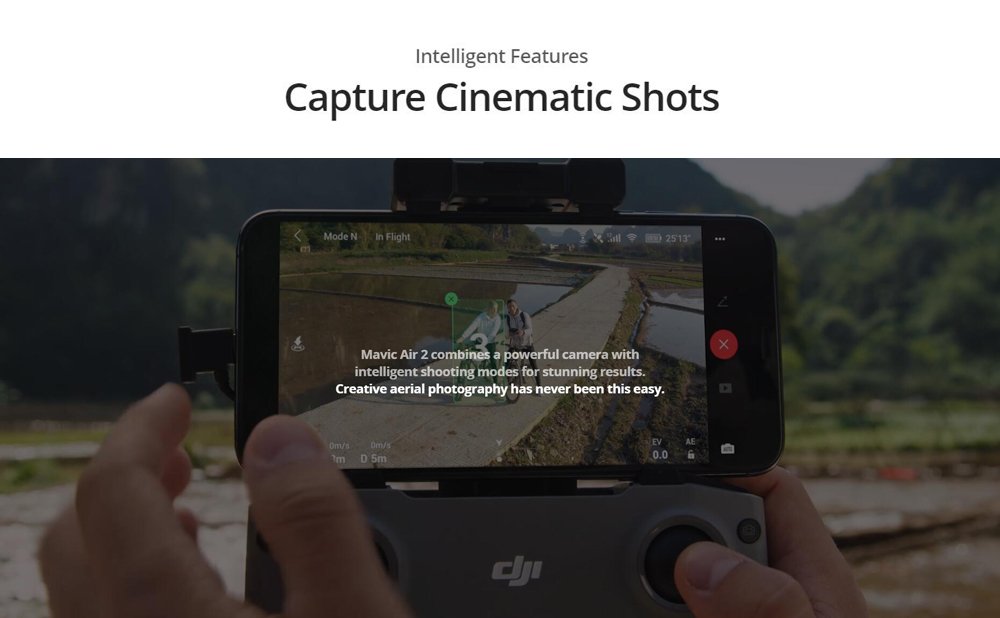 DJI 4K HD Video Recording Remote Control 34-min Flight Time 10km Mavic Air 2 Fly More Combo