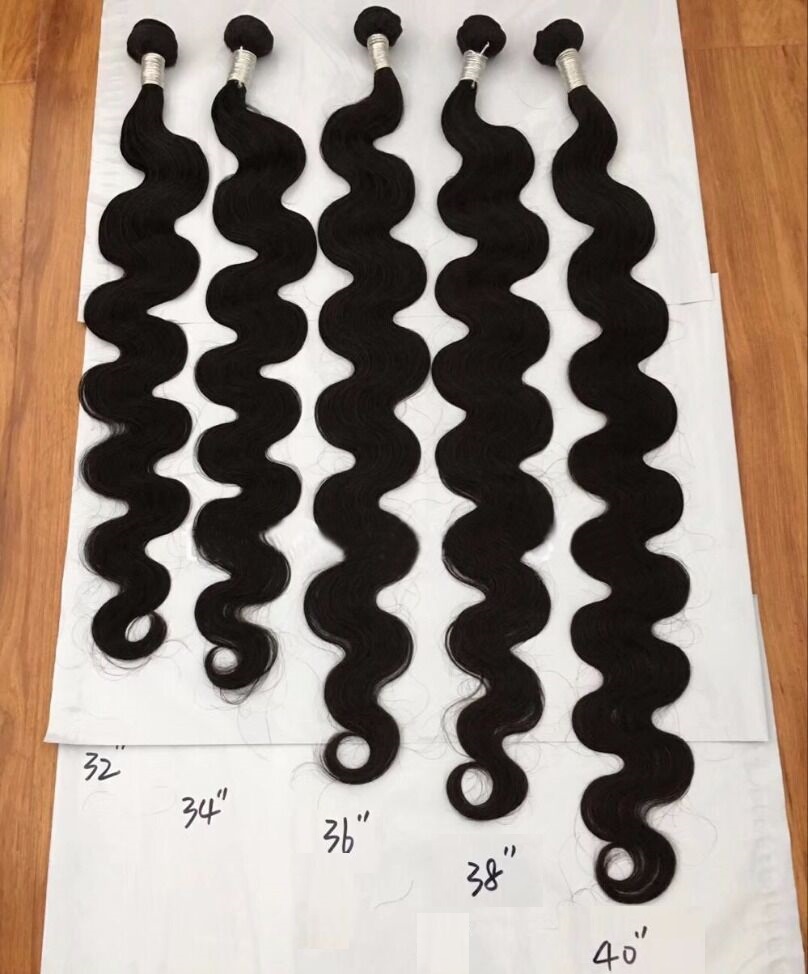 Floor Reaching Extra Super Long 30 32 34 36 38 40 42 Inch Brazilian Hairs Long Length Straight Weave In Stock Sales