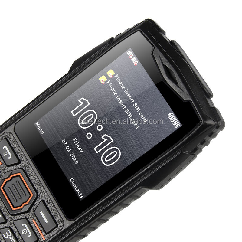 Good Quality UNIWA WG95 2.4 Inch Screen IP68 Waterproof Shockproof SC7701 3G WCDMA Rugged Mobile Phone