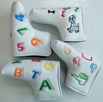 Unique putter cover PU Leather custom golf putter cover