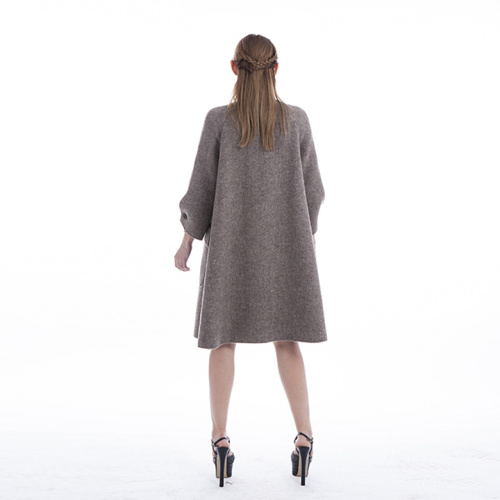 Fashion upright collar cashmere overcoat