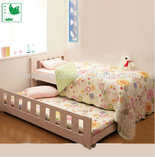 wood single bed with trundle bed,single trundle bed,pine single bed with trundle bed