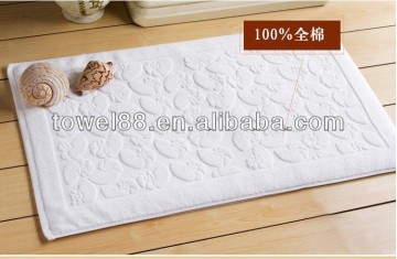 quality 100% cotton jacquard bath mat