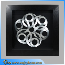 Hot Sale Wooden Framed Metal Wall Art for Decoration Home