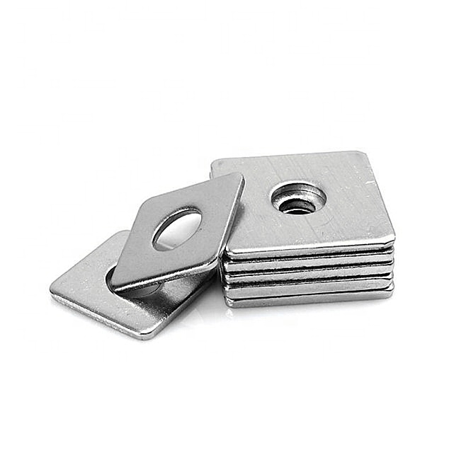 China manufacturer thin flat square washers din436