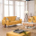 Gelbe Polsterung Chesterfield 321 Sitzer Sofa Set