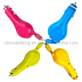 Car Charger with Retractable Cable (XF-CC-060)