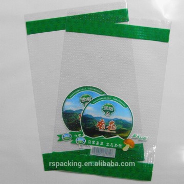 customized plastic micro perforated vegetable bags