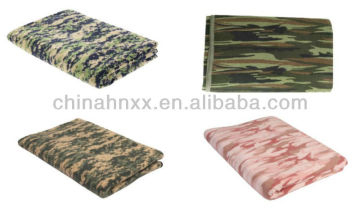 military camo warm soft wool blanket