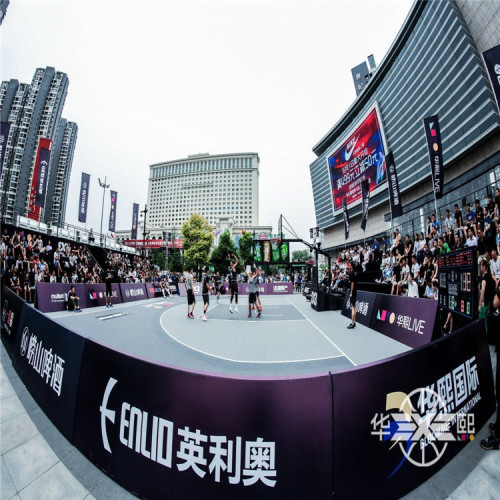 FIBA 3x3 Basketball ineinandergreigender Gerichtsmatte