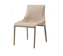Italian minimalist khaki saddle leather Seattle chairs