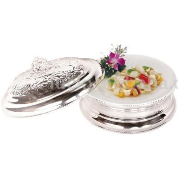 Silver Plated plate with cover