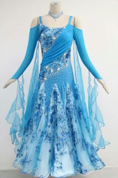 Blue ballroom attire ladies