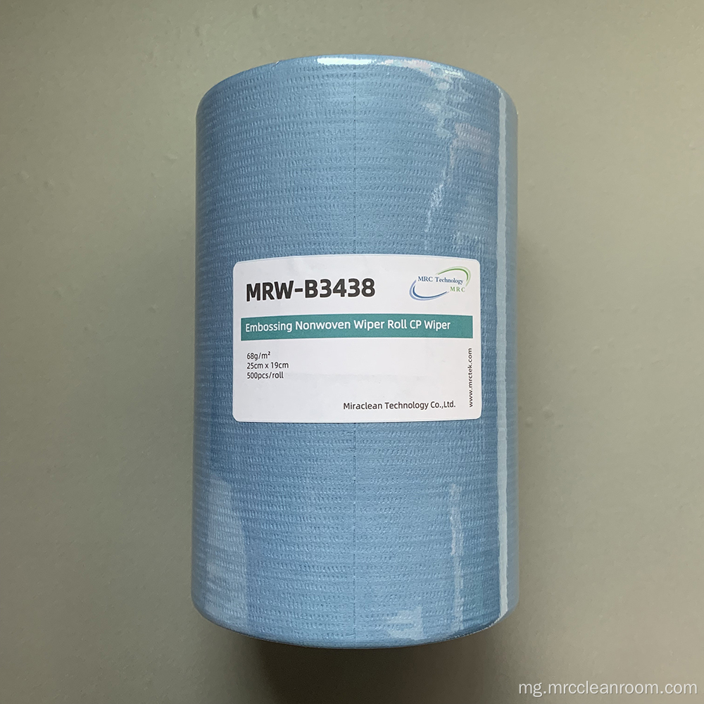 Mrw-b3438 34 * 38cm bule nonwoven roll cp wiper