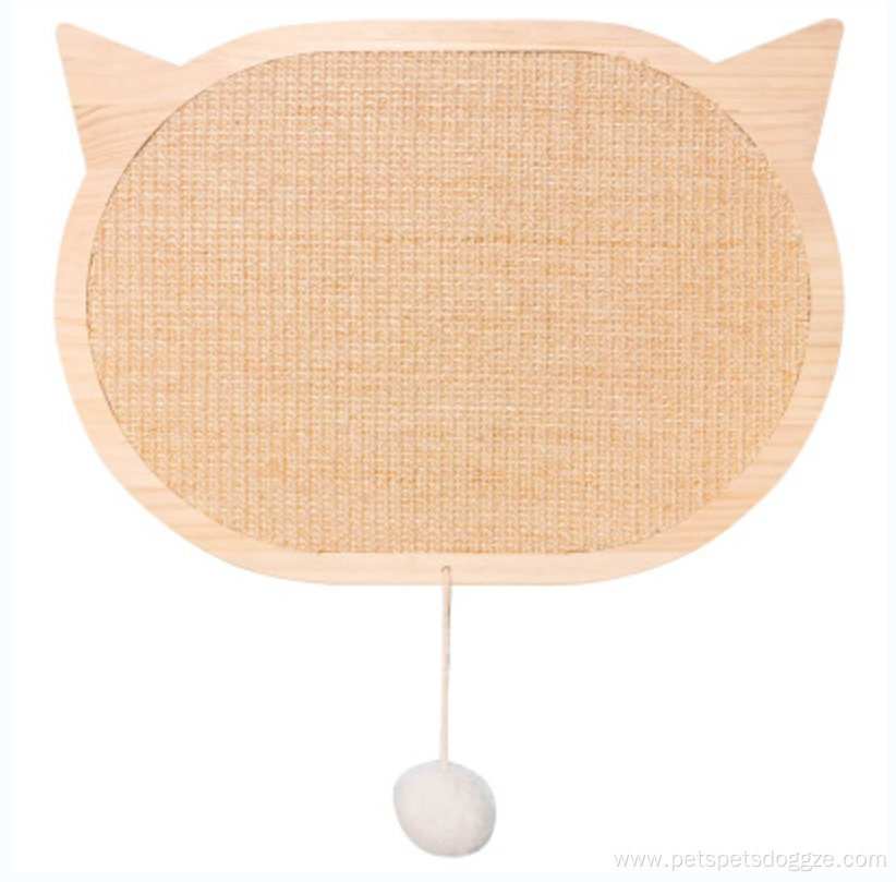 wood cat scratching board with fixed suction cup