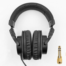 Professional Over-Ear DJ Headphones for Mixing Consoles and Studio Monitoring