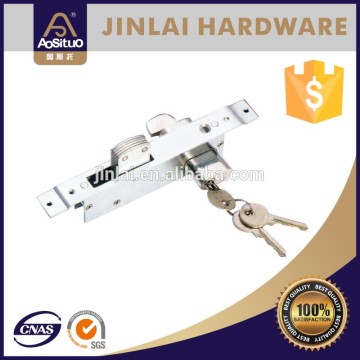 Steel sliding metal door lock