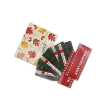 Colorful thanksgiving card tag