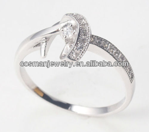 Fashionable jump 925 silver rings