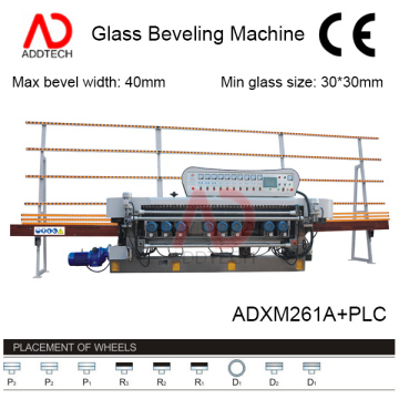 9 wheels bavelloni glass beveling machine ADXM261A