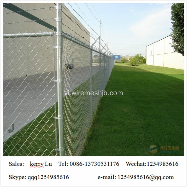 Hàng rào liên kết chuỗi mạ kẽm cho sân