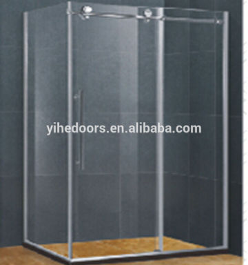 Glass round sliding shower door