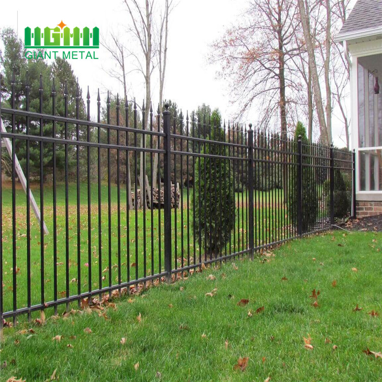 Wrought iron metal galvanized steel fence