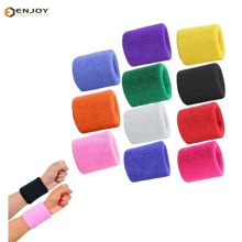 Cotton Breathable Tennis Wrist Sweatband Custom Sweatband