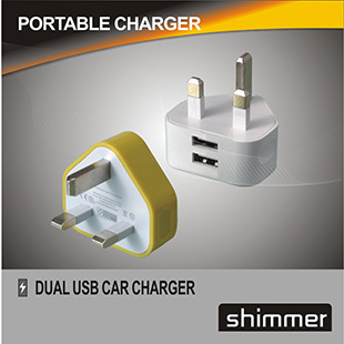 3rd-generation UK dual USB travel charger