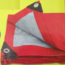 Red Silver Polyethylene Tarpaulin