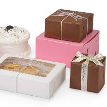 wholesale custom kraft paper bakery boxes with window