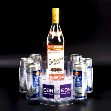 Custom Plastic Vodka Trays, Energy Drink Buckets, and Red Bull Themed Boats for Unique Party Decorations