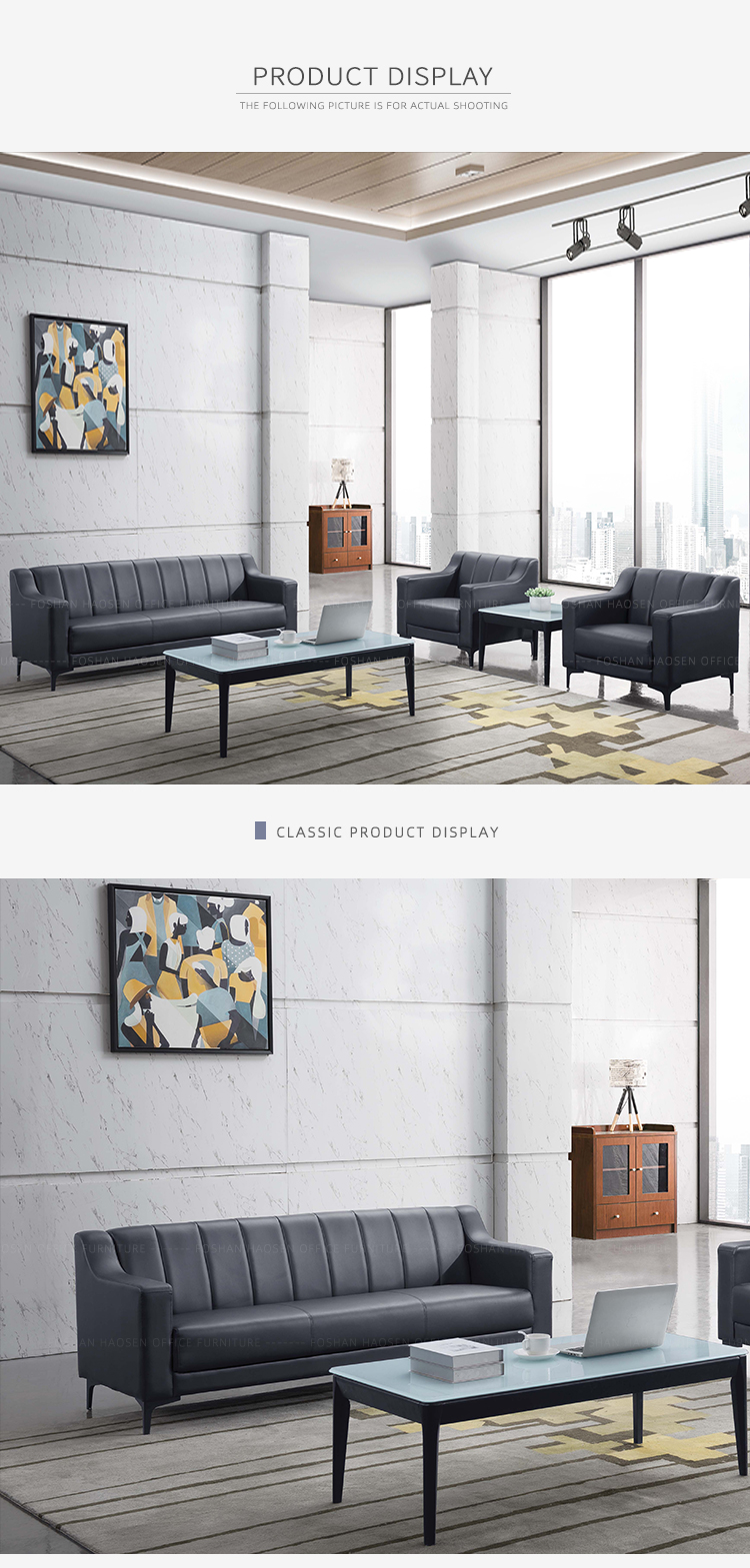 Simple PU Leather Sofa Home Furniture modern Living Room Sofas