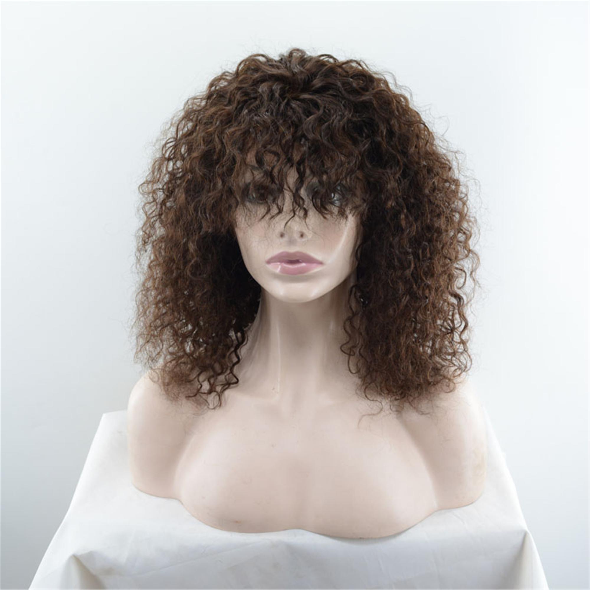 Blonde kinky curly wigs human hair afro kinky curly lace front wig, all color available