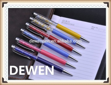 various color metal twist touch pen,high grade crystal ball pen