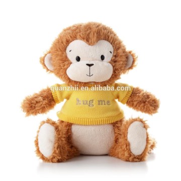 Plush monkey with T-shirt