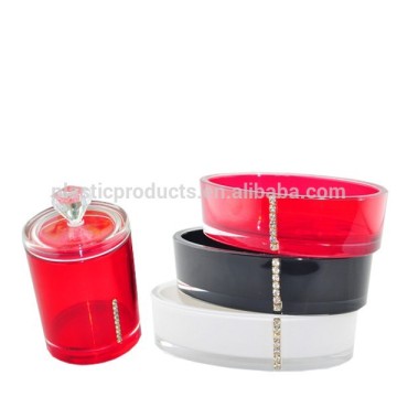 Red plastic toothpick box