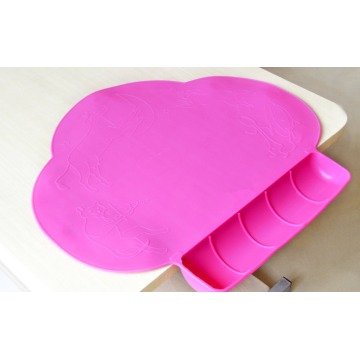 Partihandel Baby Cloud Shaped Non Slip Silicone Placemat