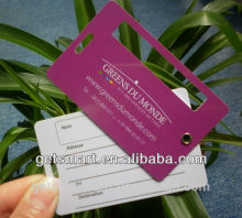 Best Seller Customized Eco-friendly Hard Plastic PVC Luggage Tag