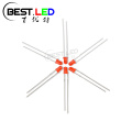 3 mm doorlopende LED Rode diffuse LED Hoge kwaliteit