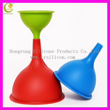 FDA approval Silicone Collapsible Funnel drain/ Liquid Transfer High Quality Large Funnel