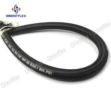 Rubber hydraulic texile covered hose r5