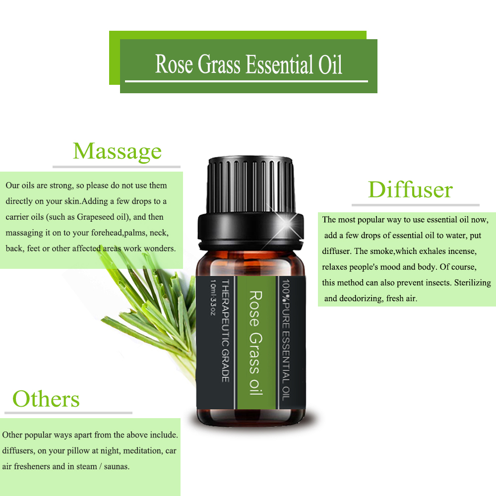 Minyak Palmarosa Minyak Rosegrass Pure Minyak Esensial Untuk Aromaterapi