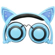 Private Mold Patented Wired Glowing Cat Ear Headphones