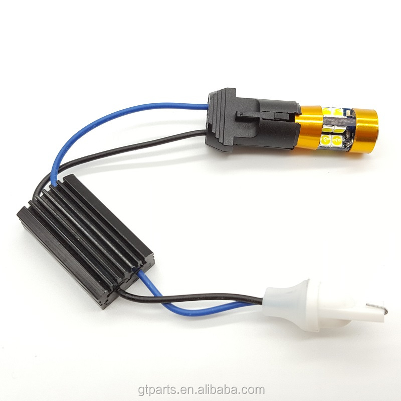 T10 3.2W LED light Canbus Anti Flicker Decoder Warning Canceller Error Free Resister Adaptor Plug Wire Harness