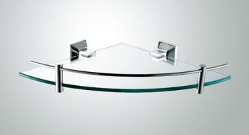 Factory Supplier, corner glass shelf, single glass shelf, corner glass shelf, sector glass shelf, fan shaped glass shelf