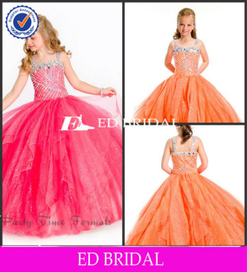 ZC931 2013 Ball Gown Floor Length Fancy Dresses For Girls Of 10 Years Old