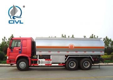 Howo 6x4 25000L Refuel Diesel Tank Truck