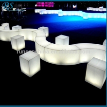 Modern design commercial bar stool luxury, LED plastic bar stool